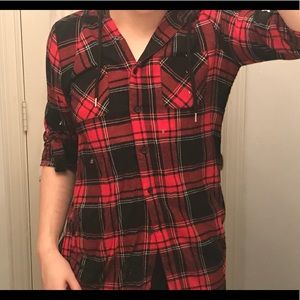 Red Flannel Button Shirt